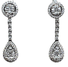 Load image into Gallery viewer, 18ct White Gold Pear Shaped Diamond Earings.
