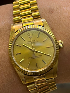 Rolex 18 ct Ladies Oyster Pepetual