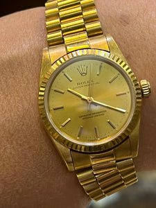 Rolex 18 ct Ladies Oyster Pepetual