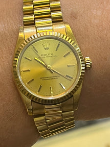 Rolex 18 ct Ladies Oyster Pepetual