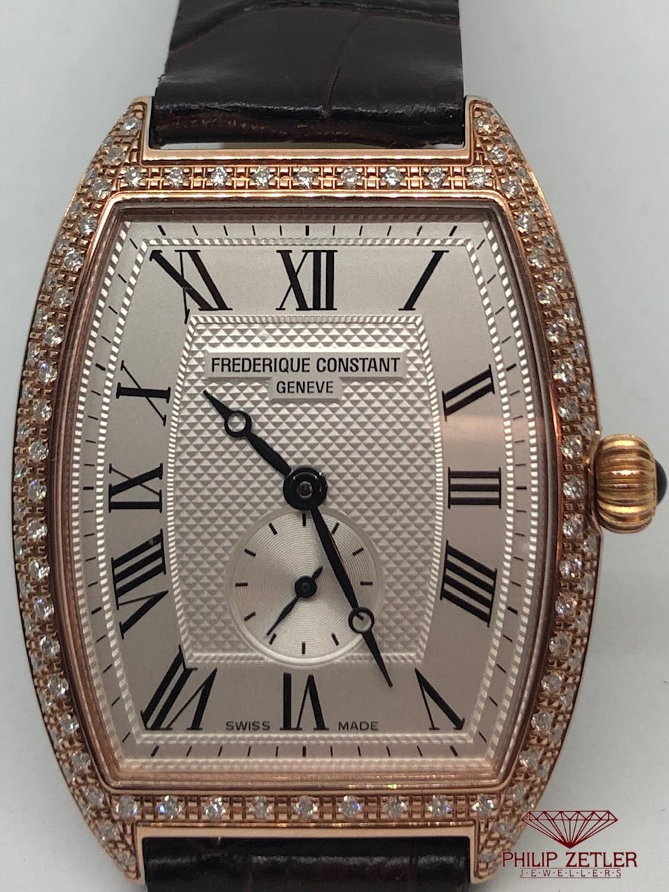 Frederique Constant Rose Gold and Steel with Diamonds at Philip