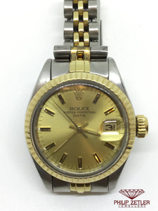 Rolex Ladies Gold & Steel Watch Date.