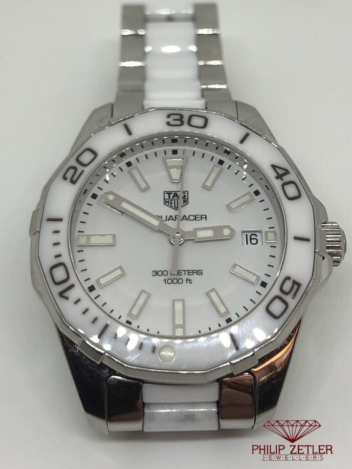 Tag heuer aquaracer discount ladies white ceramic